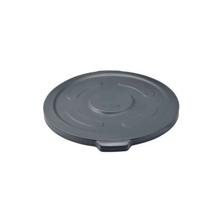 Global Equipment Plastic Trash Can Lid - 55 Gallon Gray 5501-GY